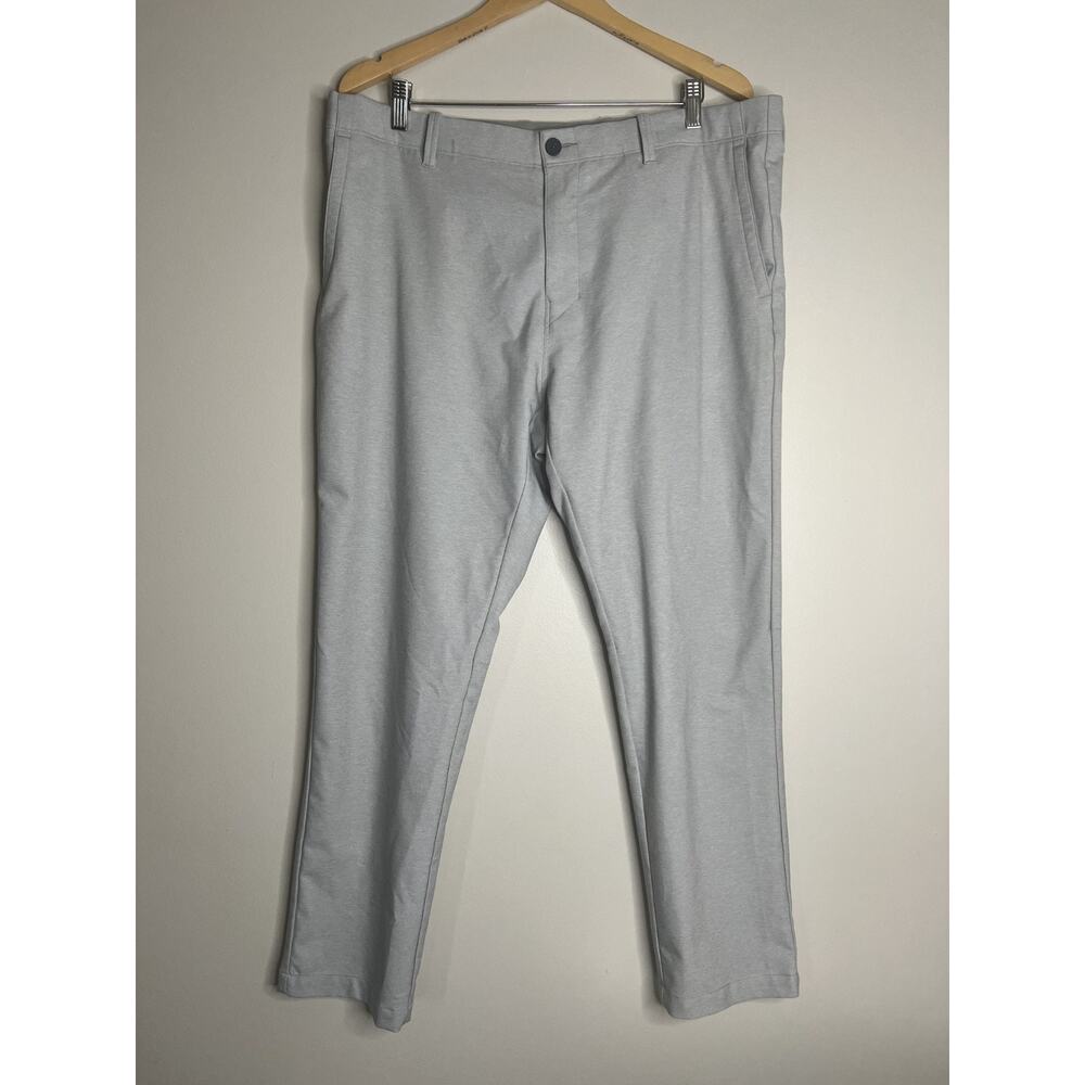 Tommy Bahama On Par Flat Front Pants Mens 38x30 Gray Performance Golf Stretch